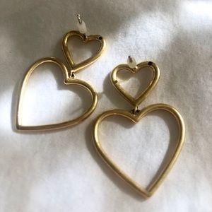 Madewell heart earrings